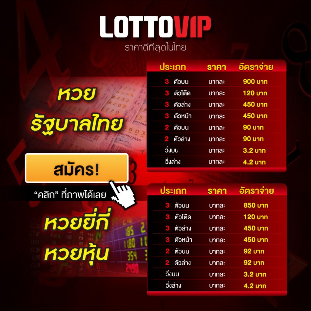 อัตราการจ่ายหวย lottovip